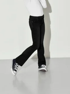 ONLY KIDS Flare Leg Jeans With Adjustable Waist Black