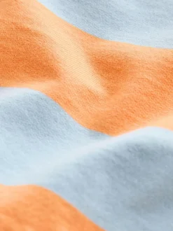 Next Orange & Blue Stripe All-Over Print Crew Neck Sweatshirt (3mths-7yrs) Hot