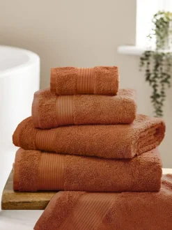 Next Orange Burnt Egyptian Cotton Towel Outlet