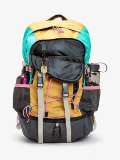 Next Orange Colourblock Active Sports 30L Hiking Bag With Waterproof Cover Hot
