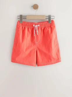Next Contrast Stitch Swim Shorts (3-16yrs) Orange Discount