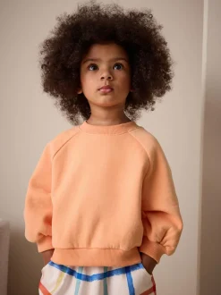 Next Orange Crew Neck Sweatshirt (3mths-7yrs) Outlet