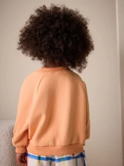 Next Orange Crew Neck Sweatshirt (3mths-7yrs) Outlet