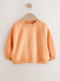 Next Orange Crew Neck Sweatshirt (3mths-7yrs) Outlet