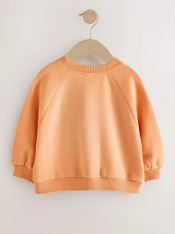 Next Orange Crew Neck Sweatshirt (3mths-7yrs) Outlet