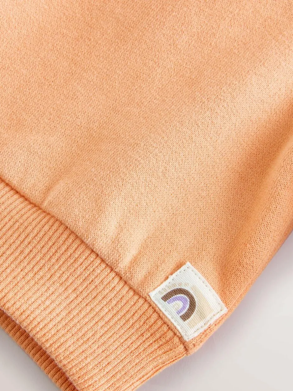 Next Orange Crew Neck Sweatshirt (3mths-7yrs) Outlet