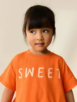 Next Orange Strawberry Short Sleeve Top and Shorts Set (3mths-7yrs) Hot