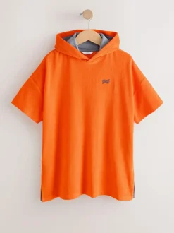 Next Towelling Poncho (3-16yrs) Orange Sale