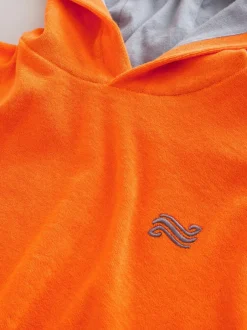 Next Towelling Poncho (3-16yrs) Orange Sale