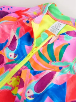 Next Orange Tropical Long Sleeve Sunsafe Swimsuit (3mths-16yrs) Best