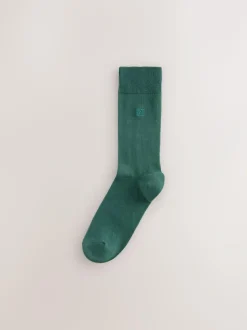 Next 8 Pack Embroidered Lasting Fresh Socks Orange/Green/Blue Online