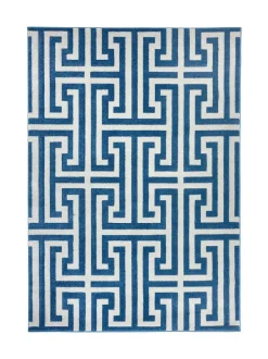 Origin Rugs Greek Key Rug Blue New