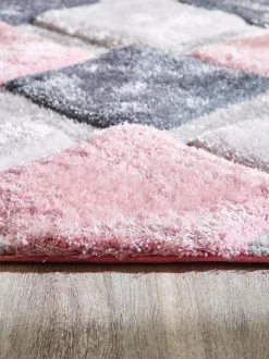 Origin Rugs Blush 3D GEO Shaggy Rug Clearance