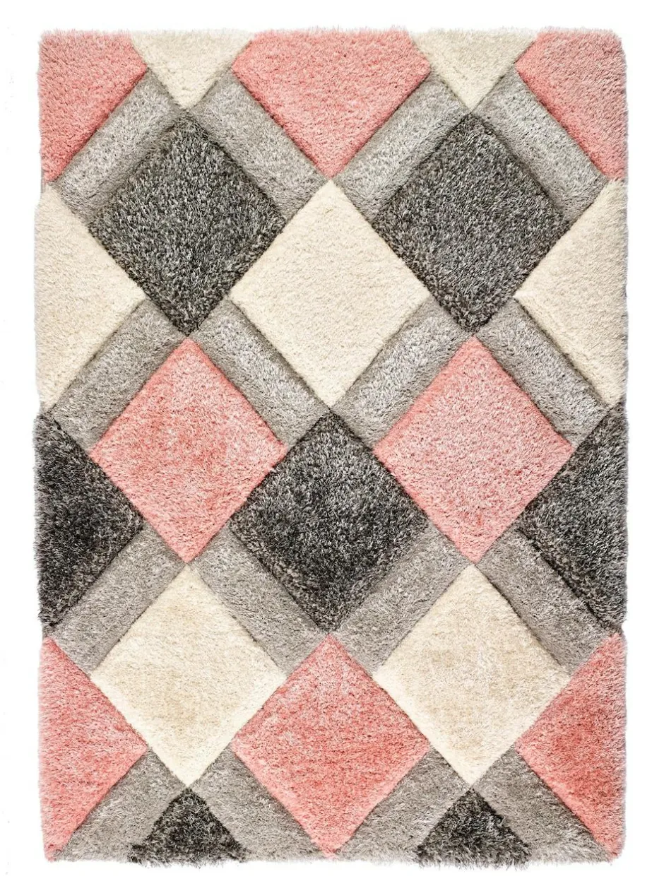 Origin Rugs Blush 3D GEO Shaggy Rug Clearance