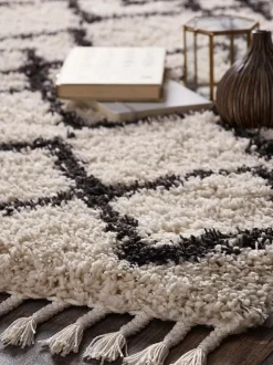Origin Rugs Morocco Shaggy Rug Cream Discount