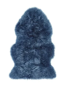Origin Rugs Navy Sheepskin Rug New