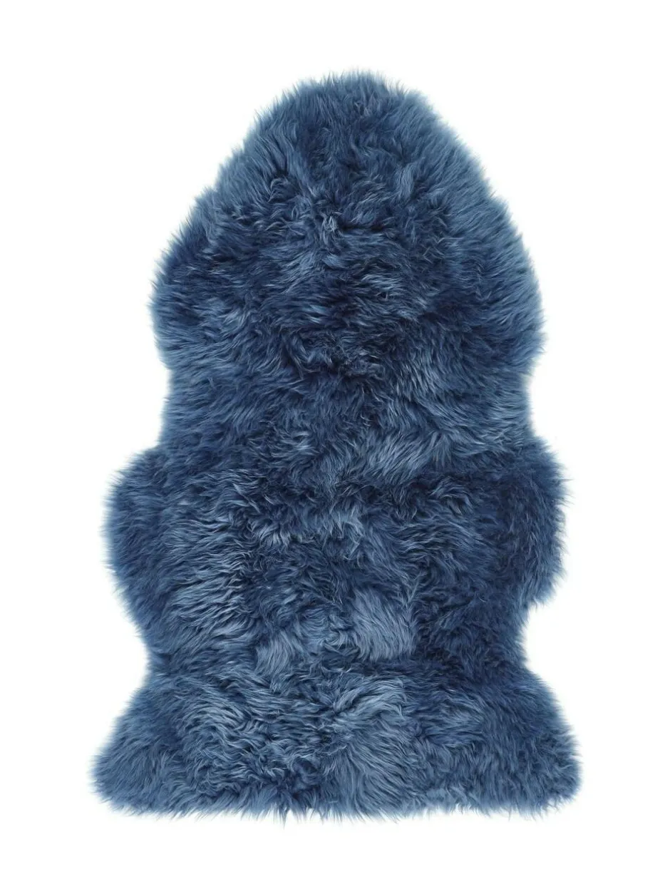 Origin Rugs Navy Sheepskin Rug New