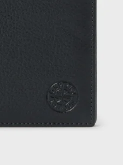 Osprey London The Compass Leather Card Wallet Black New