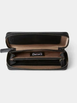Osprey London Black The Compass Leather Travel Wallet Hot