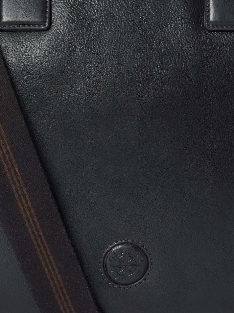 Osprey London The Compass Leather Laptop Bag Black Sale