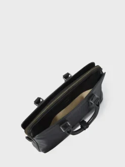 Osprey London The Compass Leather Laptop Bag Black Sale