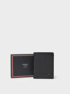 Osprey London The London Leather Wallet with Coin Pocket Black