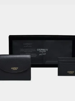 Osprey London Black The Tilly Leather Purse Gift Set New