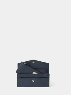 Osprey London The Neptune Leather Purse & Card Holder Set Blue Best