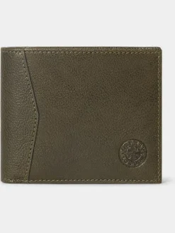 Osprey London The Compass Leather Coin Wallet Green New