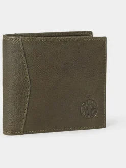 Osprey London The Compass Leather Coin Wallet Green New