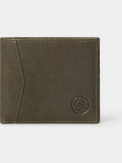 Osprey London The Compass Leather Card Wallet Green Outlet