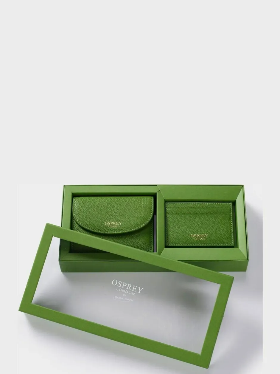 Osprey London Green The Tilly Leather Purse Gift Set Clearance