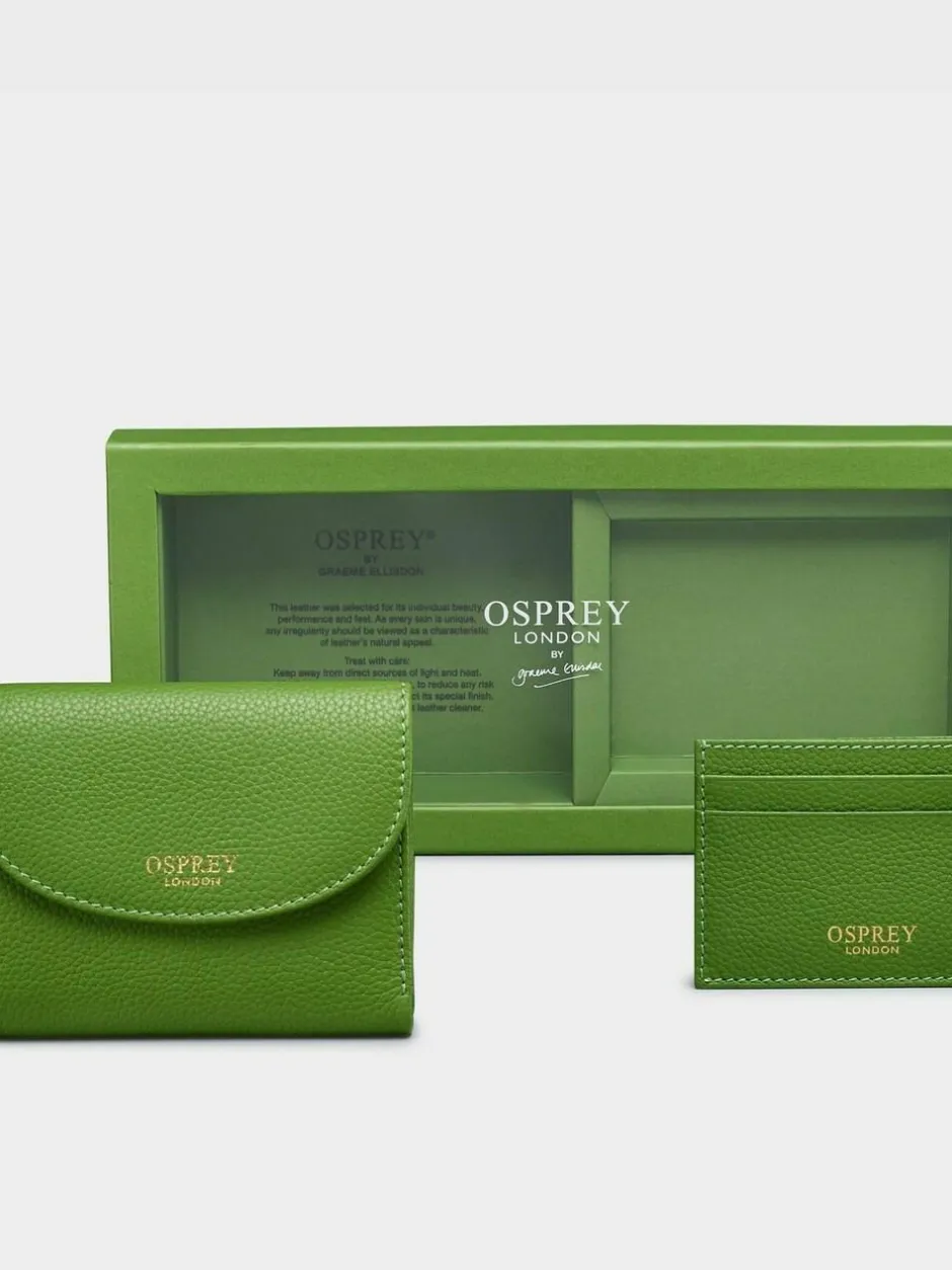 Osprey London Green The Tilly Leather Purse Gift Set Clearance