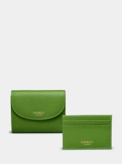 Osprey London Green The Tilly Leather Purse Gift Set Clearance