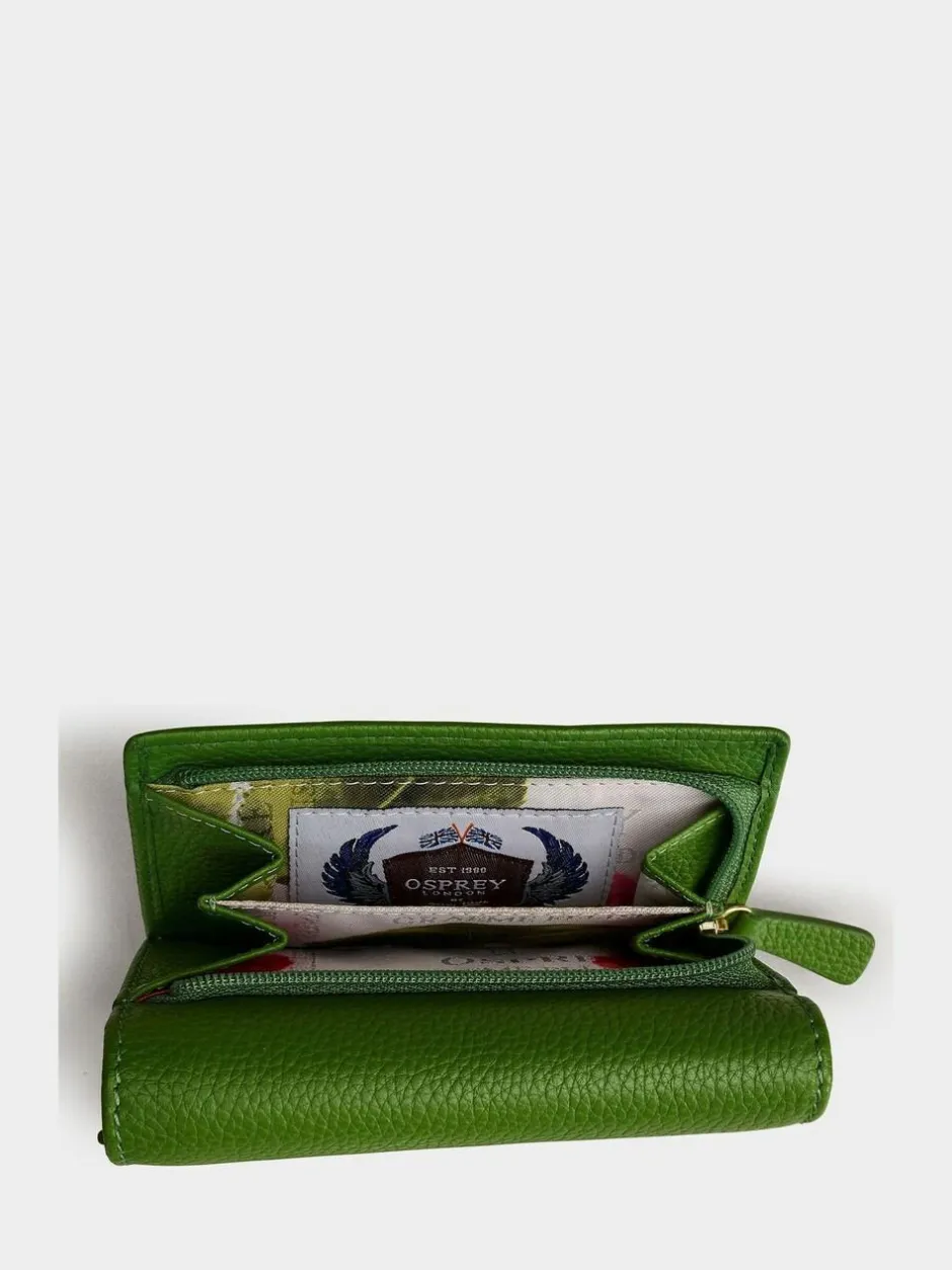 Osprey London Green The Tilly Leather Purse Gift Set Clearance