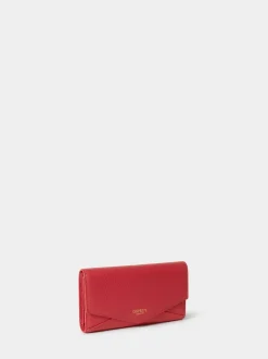Osprey London The Core Medium Leather Matinee Purse Red Clearance