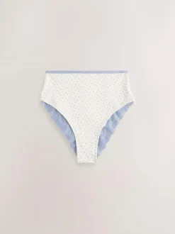 Next Paisley High Rise High Leg Cotton Lace Knickers 4 Pack Outlet
