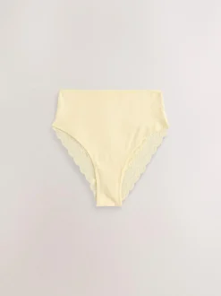 Next Paisley High Rise High Leg Cotton Lace Knickers 4 Pack Outlet