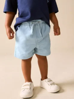 Next Pale Blue Pull On Shorts (3mths-7yrs) Sale