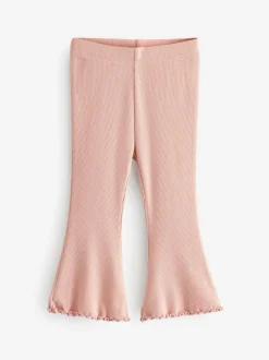 Next Pale Pink Rib Flare Leggings (3mths-7yrs) Best