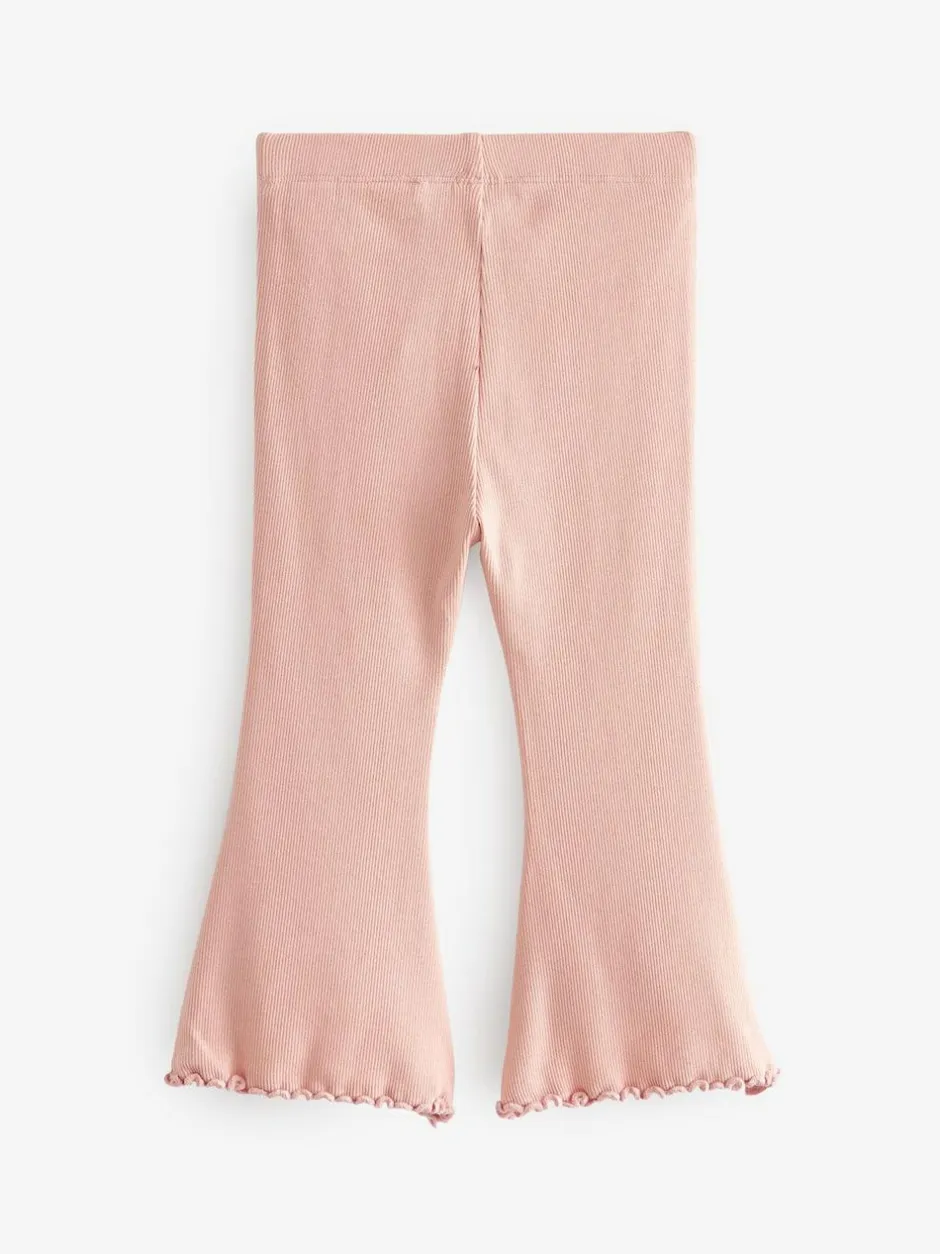 Next Pale Pink Rib Flare Leggings (3mths-7yrs) Best