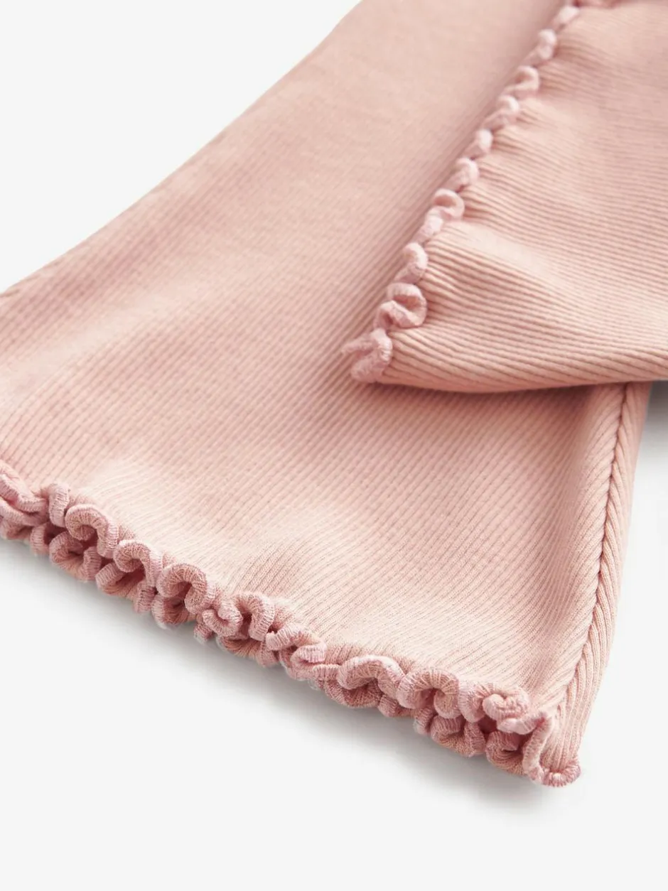 Next Pale Pink Rib Flare Leggings (3mths-7yrs) Best