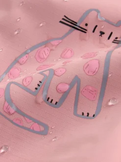 Next Pale Pink Waterproof Printed Puddlesuit (3mths-7yrs) Hot
