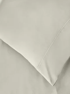 Next Pale Sage Green Collection Luxe 300 Thread Count 100% Cotton Sateen Satin Stitch Luxury Duvet Cover And Pillowcase Set Clearance