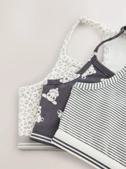 Next Crop Tops 3 Pack (5-16yrs) Panda Clearance