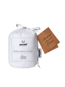 Panda London White Panda Kids Cotbed Mattress Protector Sale