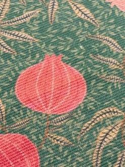 Paoletti Set of 4 Green Pomegranate Christmas Table Placemats & Large Table Runner New