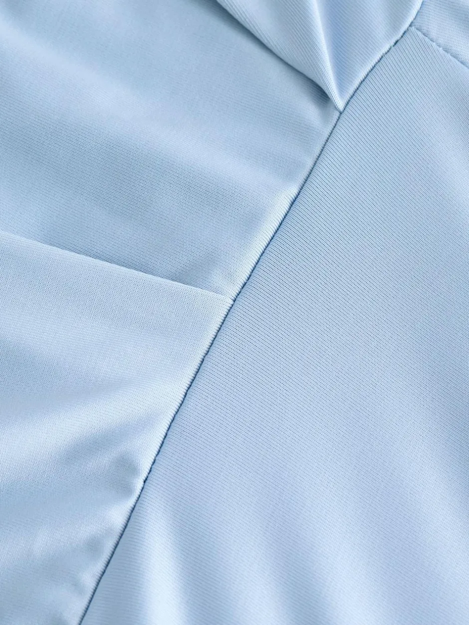 Next Jersey Multiway Wedding Guest Bridesmaid Maxi Dress Pastel Blue Sale