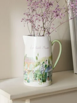 Next Jug Vase Pastel House Scene Loveliest Mum Outlet