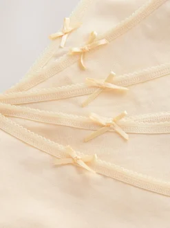 Next Pastel Rose Nude Boyshort Cotton Rich Knickers 5 Pack Outlet